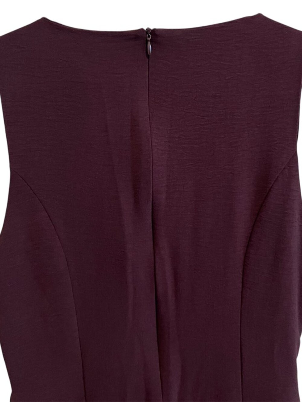 Zara Belted Midi Dress Brown Sleeveless Square Neck Gold Buckle Small NWT Summer - Picture 9 of 9